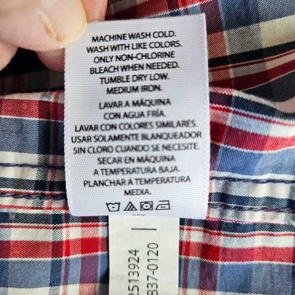 George Mens Classic Fit Button Up Short Sleeve Shirt Multi Color XL (46-48) - Picture 4 of 9